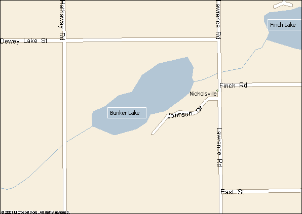 Bunker Lake, Nicholsville, Michigan