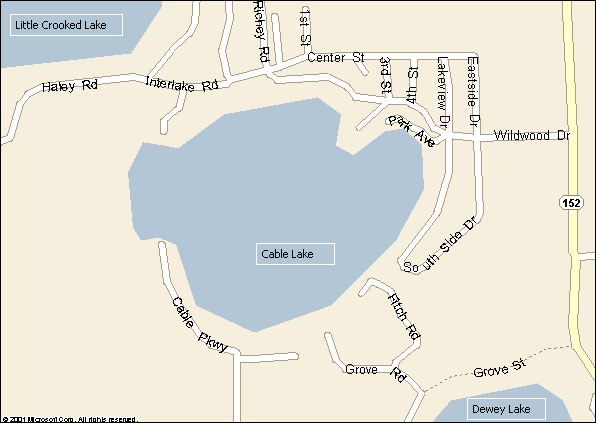 Cable Lake, Sister Lakes, Michigan
