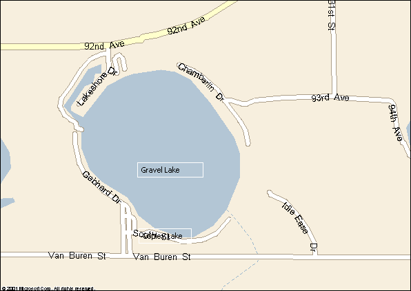 Gravel Lake, Nicholsville, Michigan