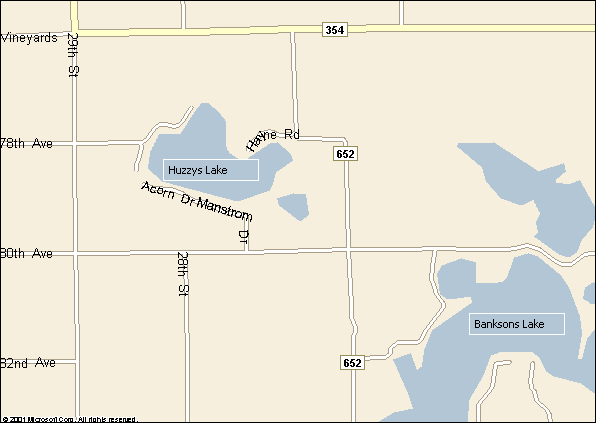 Huzzys Lake, Lawton, Michigan